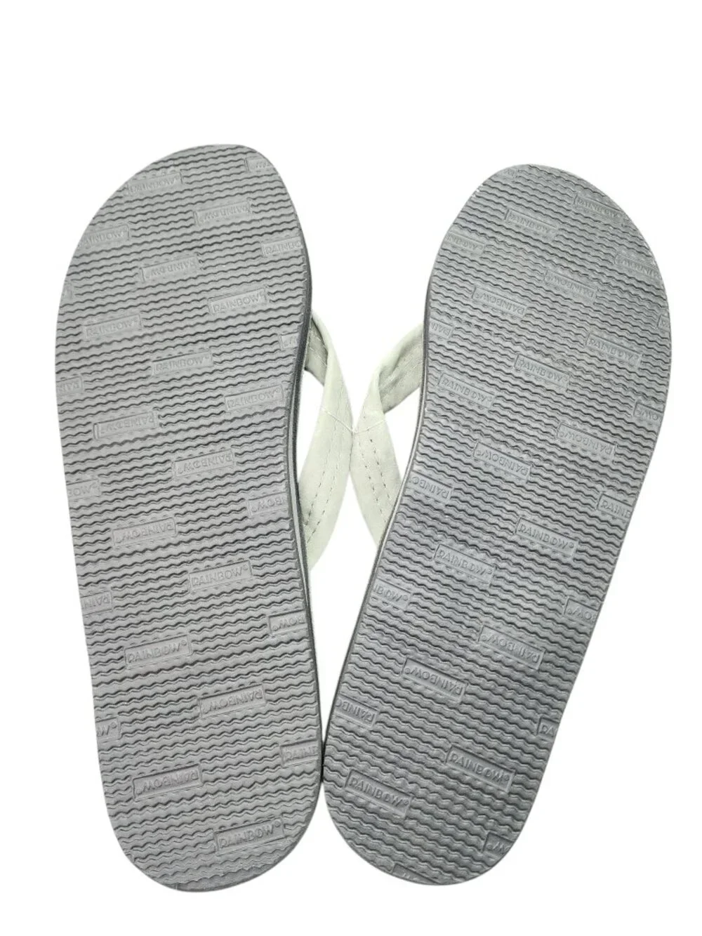 Rainbow Sandals Premium Leather Single Layer Size XXXL Cool Grey NWT